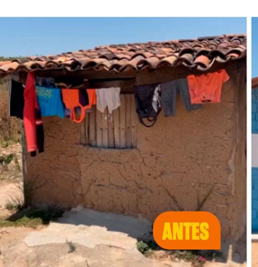 Casa de taipa antes da intervenção